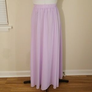 Chiffon Maxi Skirt- Lilac